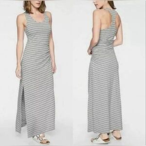 Athleta Playa Racerback Stripped Maxi Dress Womens Size Large!